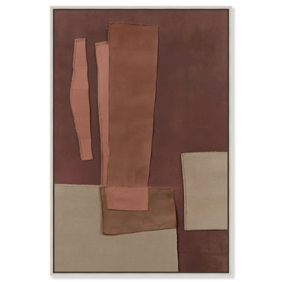 Décoration murale bohème Raw Edge I par Art Remedy, cadre argenté, 16 x 24