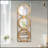 3 Mirror Piece Wall Mirror In Gold Rectangular Frame, Home Wall Decor For Bedroom Living Room, 40"X14"