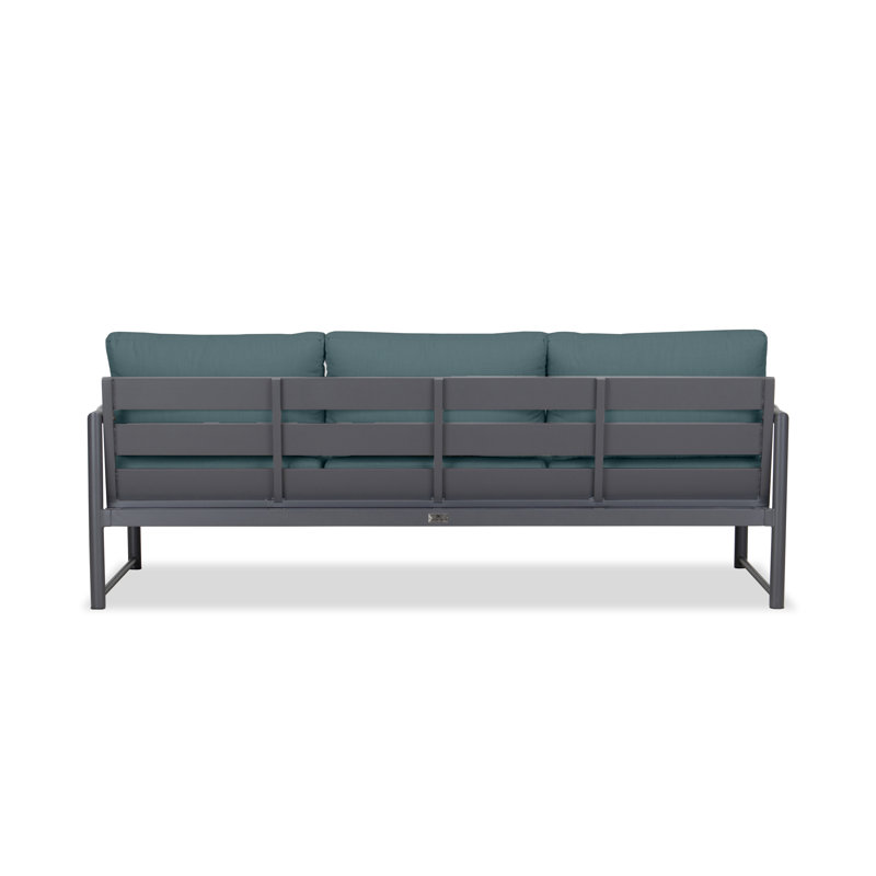 Alto Outdoor 3 - Seat Patio Sofa, Spectrum Indigo Sunbrella®, Slate Gray