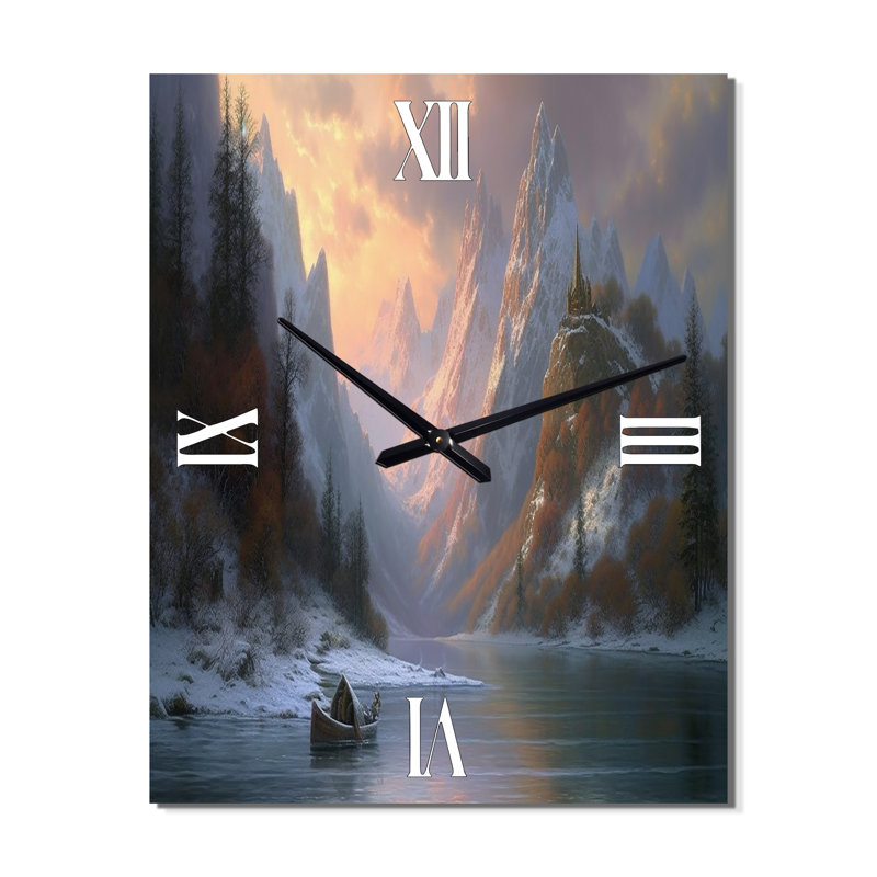 Horloge murale Janayja, H 28 po x l 12 po x P 1 po