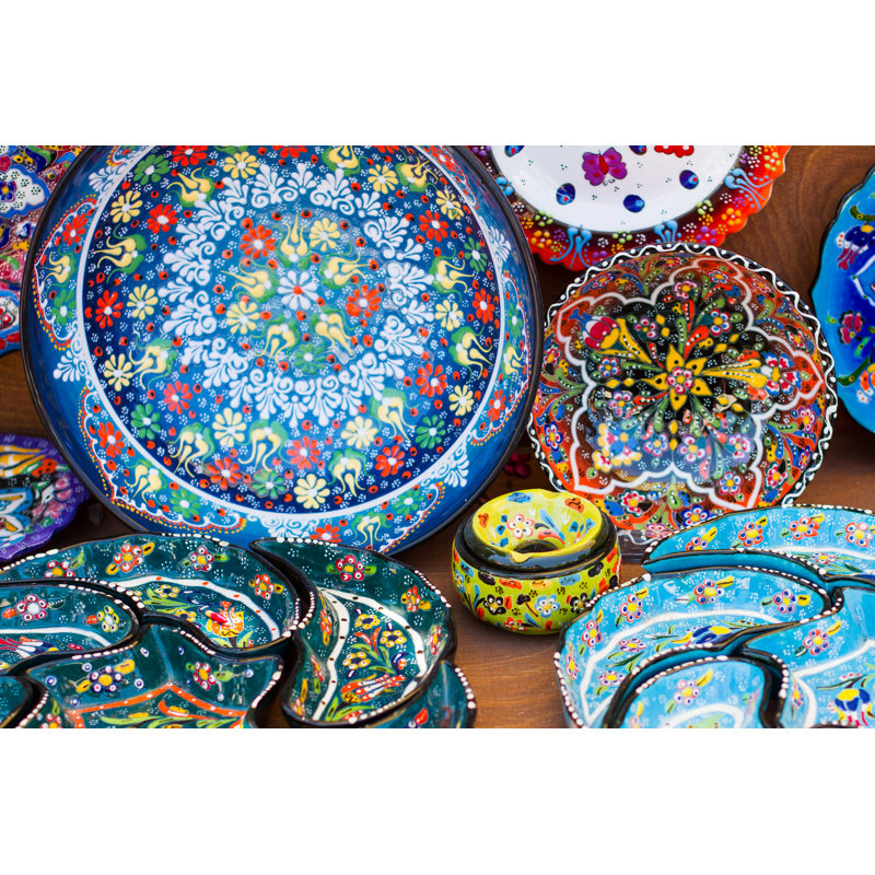 Greek Ceramics - Wrapped Canvas Print, 20cm H x 30cm W x 3.8cm D
