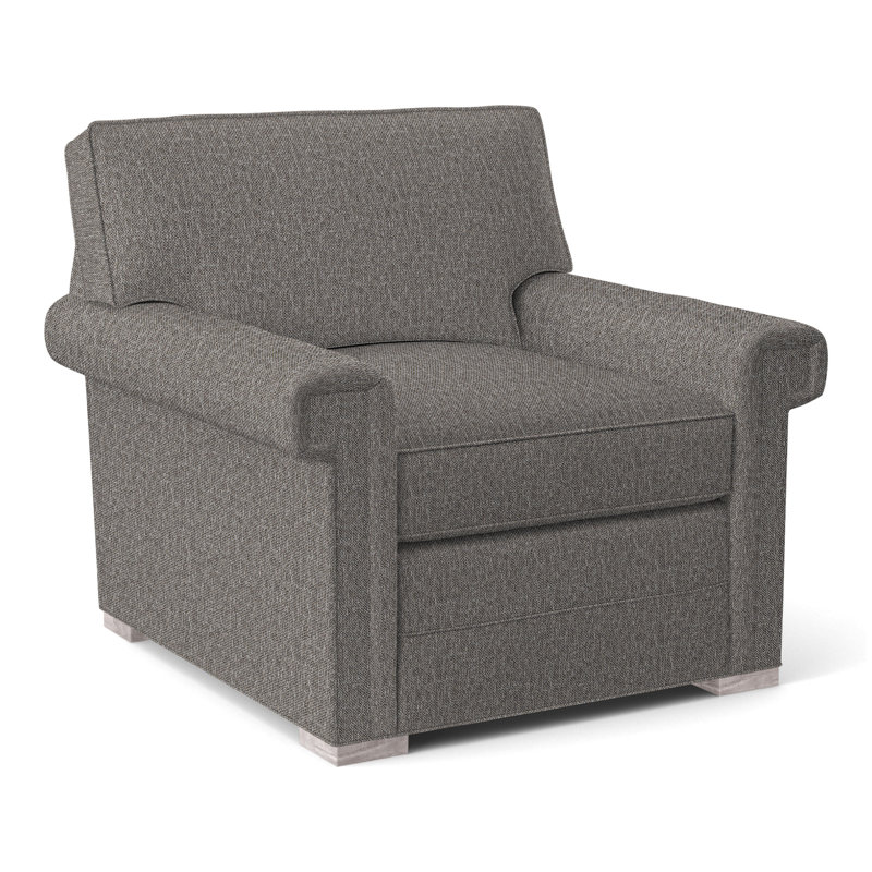 Davidson Armchair, No, Kimoni Natural, Dove Gray