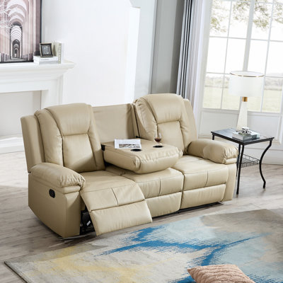 Upholstered 85.4'' Reclining Sofa