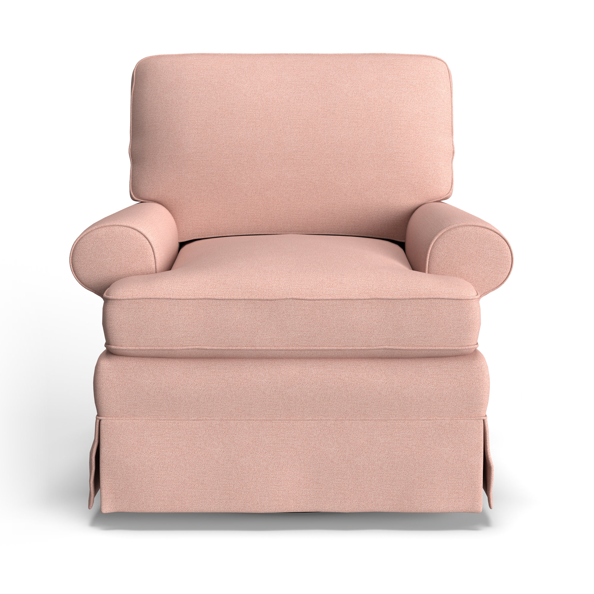Upholstered Swivel Armchair, Marley Rose Performance