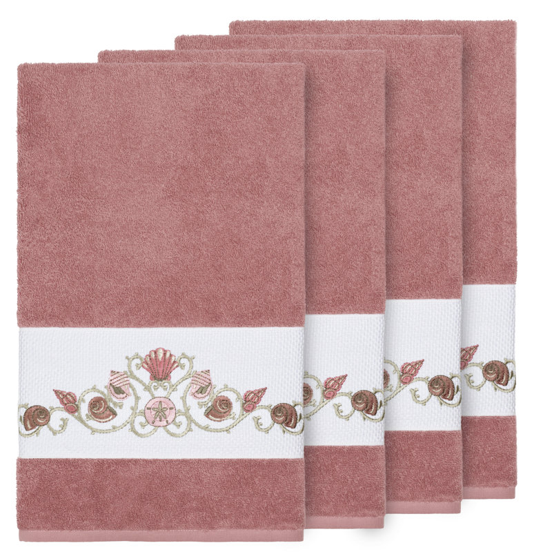 Bella Turkish Cotton Midweight Bath Towel, Tea Rose