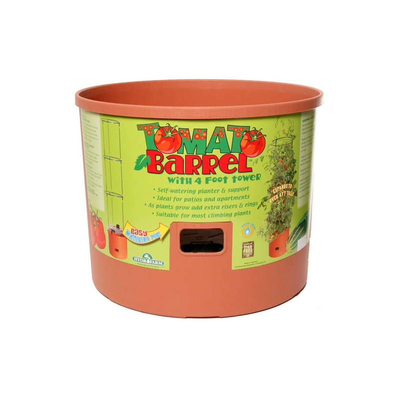 Pot à fleurs en plastique avec treillis