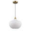 Luminaire suspendu en verre à 1 lumière à intensité variable Collina-66203351