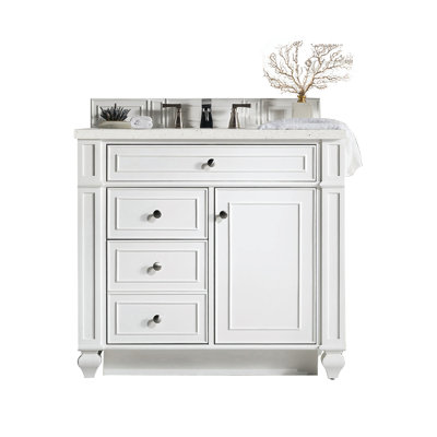 Calisto 36'' Single Bathroom Vanity with Quartz Top