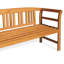 Aphan Solid Wood Eucalyptus Outdoor Bench