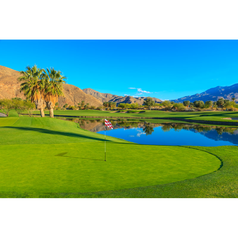 Golf Course In Palm Springs - Wrapped Canvas Print, 30cm H x 46cm W