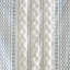 Panneau de rideau en coton avec rayure et doublure en chenille 50 po x 108 po