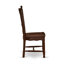 L'ensemble de salle à manger 3 pièces comprend une table de salle à manger ronde avec piédestal et 2 chaises en bois d'acajou-588675121-590913531