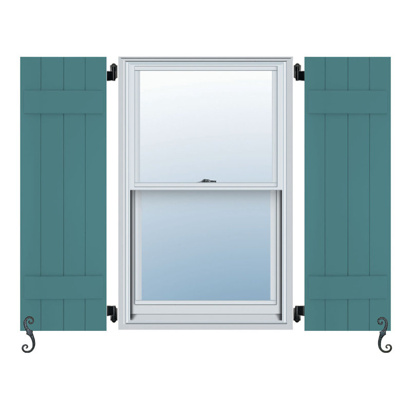 2 lattes, panneaux et lattes classiques Atlantic, Bleu tempête, 12 po, 24 po