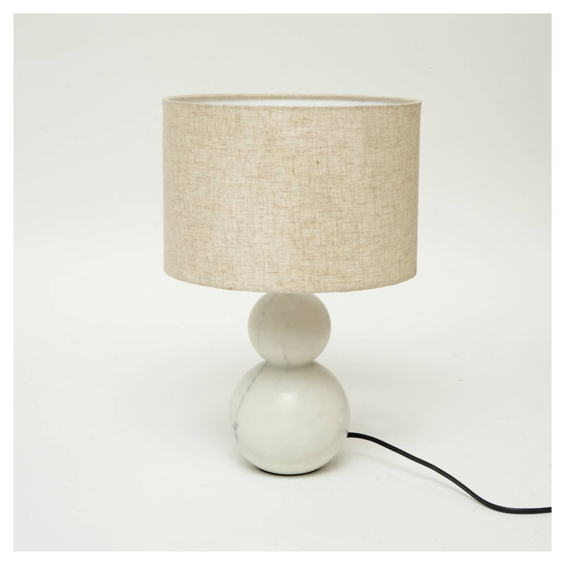 Lampe de table moderne en marbre blanc Jack