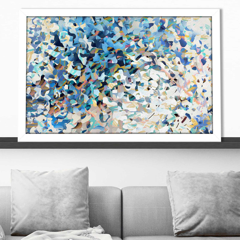 "2 Corinthiens 6: 10 Réjouissez-vous toujours (carré)" par Mark Lawrence, reproduction sur acrylique, Cadre blanc
