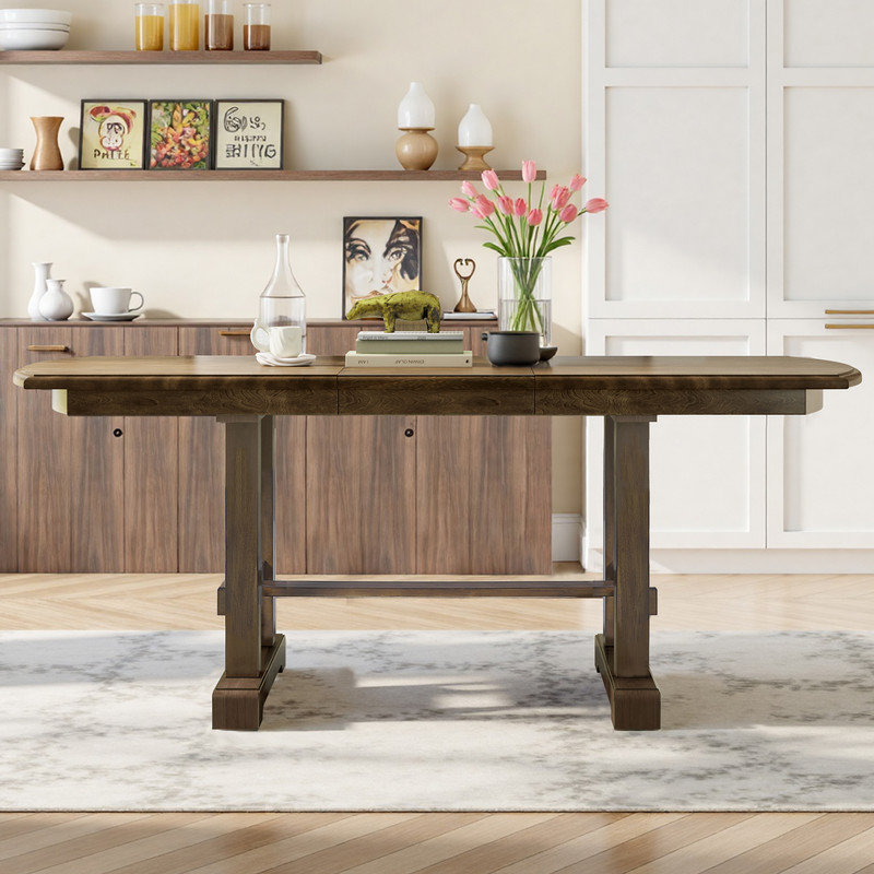 Extendable Dining Table, Brown
