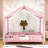 Enchanting Montessori Wooden House-Shaped Bed With Canopy-1892586434-1892586439