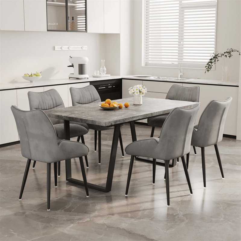 Ensemble de table et de salle à manger 4 pièces élégant, robuste, durable, facile à assembler, idéal pour les réunions de famille et d'amis