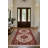 Jazeera Collection Digital Print Cotton-Polyester Burgundy Floral Rug-1779224156