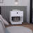 Paris 1 Drawer Nightstand, End Table, Side Table Open Lower Shelf -In White-314003538