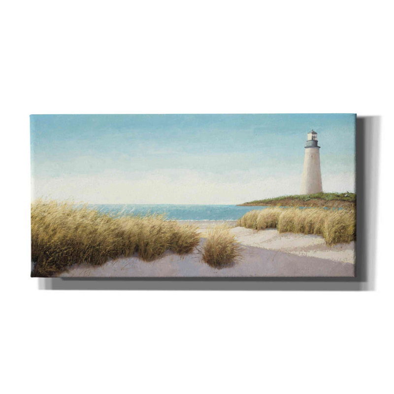 Phare de Lettie au bord de la mer, H 12 po x l 24 po x P 0,75 po