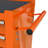 4 DRAWERS MULTIFUNCTIONAL TOOL CART WITH WHEELS-ORANGE-54231959