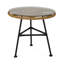 Table d'appoint d'extérieur avec verre brun