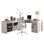 Annmarie 4 Piece Solid Wood Computer Desk Office Set