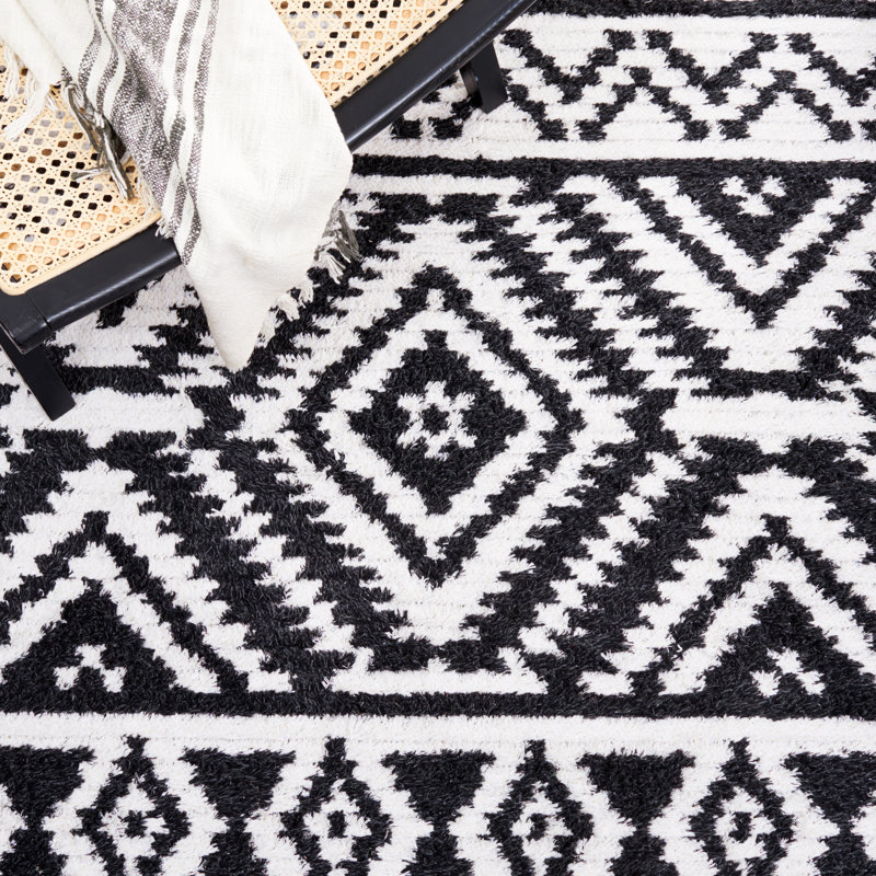 Janlucas Performance Southwestern Rug, Rectangle 6'4" x 9'6"