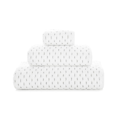 Alice Washcloth 12"X12" Wh/Silver