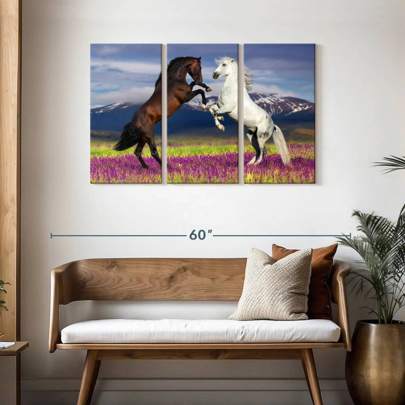 Chevaux ludiques, H 28 po x l 45 po