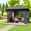 Auvents spacieux et abris de jardin (doit inclure le cadre), abat-jour de patio moderne en acier