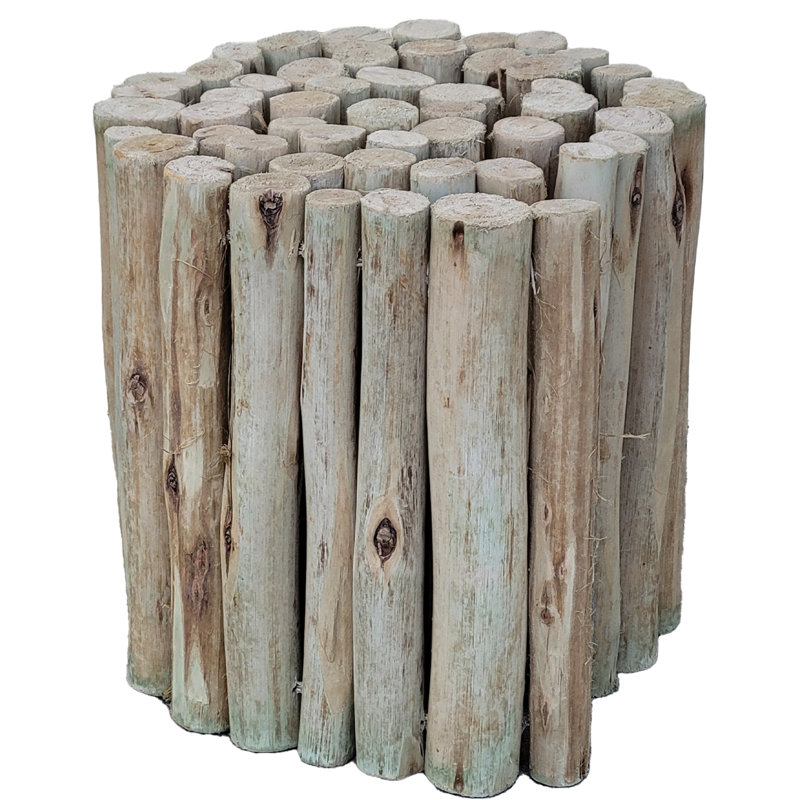Bordure de jardin en bois d'eucalyptus, H 12 po x l 72 po