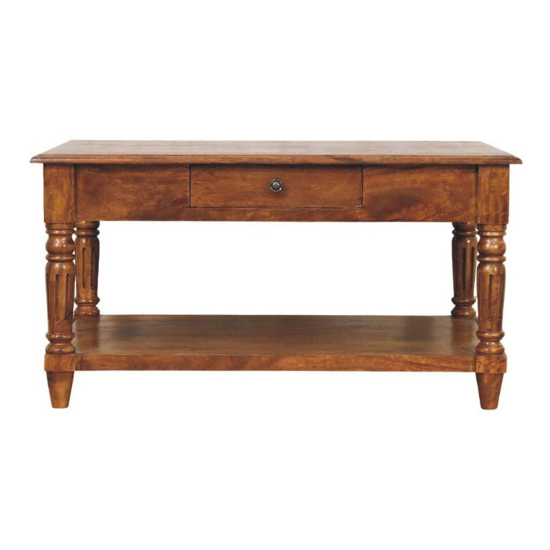 Solid Wood Coffee Table with Storage