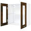 Black Hanging Glass Cabinet 60X31x60 Cm-1533874578