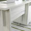 Desk With File Drawer, White Finish