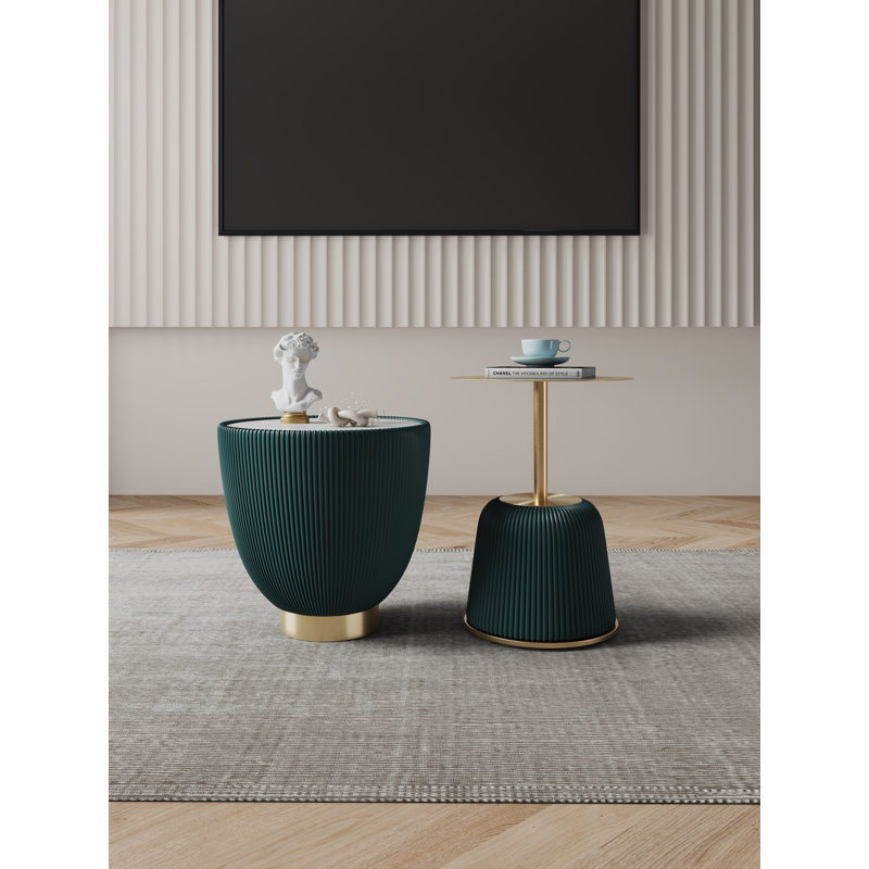 Thaine 2 - Piece Living Room Table Set, Green