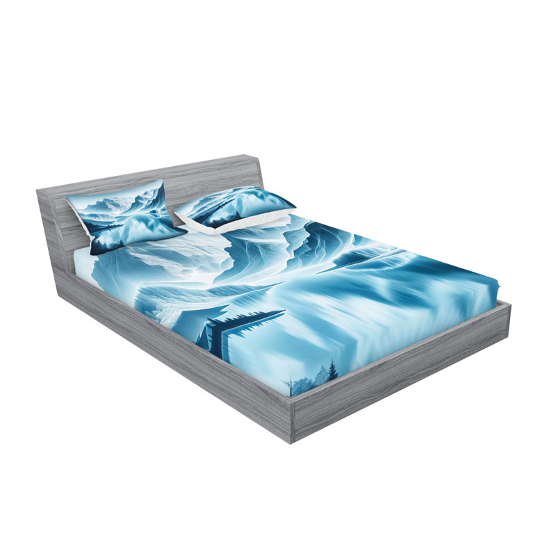 Microfiber Sheet Set, Queen Sheet Set with 2 Pillowcases
