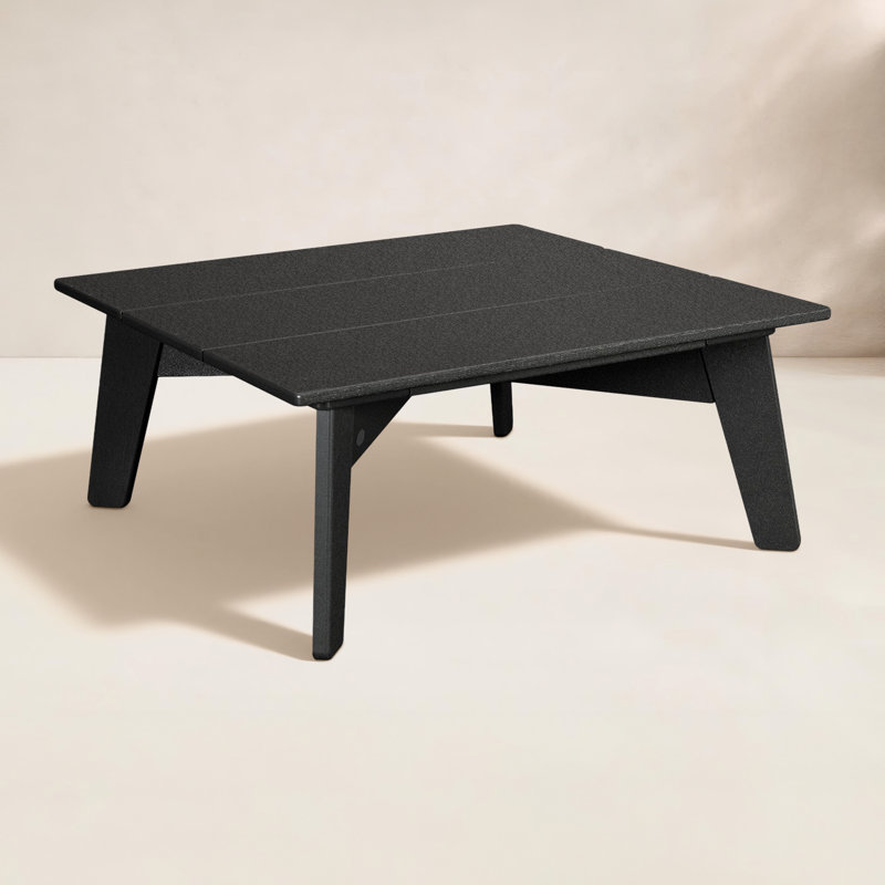 Riviera Plastic Coffee Table, Black