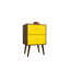 Table de chevet 18 po brun rustique et jaune (2 tiroirs)-1082549279