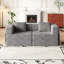 72.4 Inch Convertible Sofa Bed, Corduroy Fabric Sofa With Two Side Storage Pockets And Two Cushions, Comfortable Folding Sofa Bed For Living Room, Bedroom And Study, Carpeted Sofa-1267551946