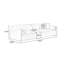 Coussin blanc modulaire 100% polyester-109243645-109243650-109243647