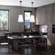 Grove Single Light Linen Blend Dimmable Pendant