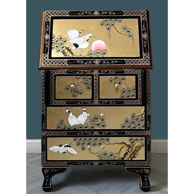 Gold Leaf Secretary Desk