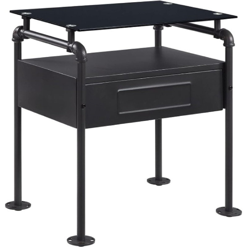 Jhanelle Metal Nightstand,night stand,bed side table
