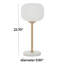 Lampe de table blanche 22,7 po