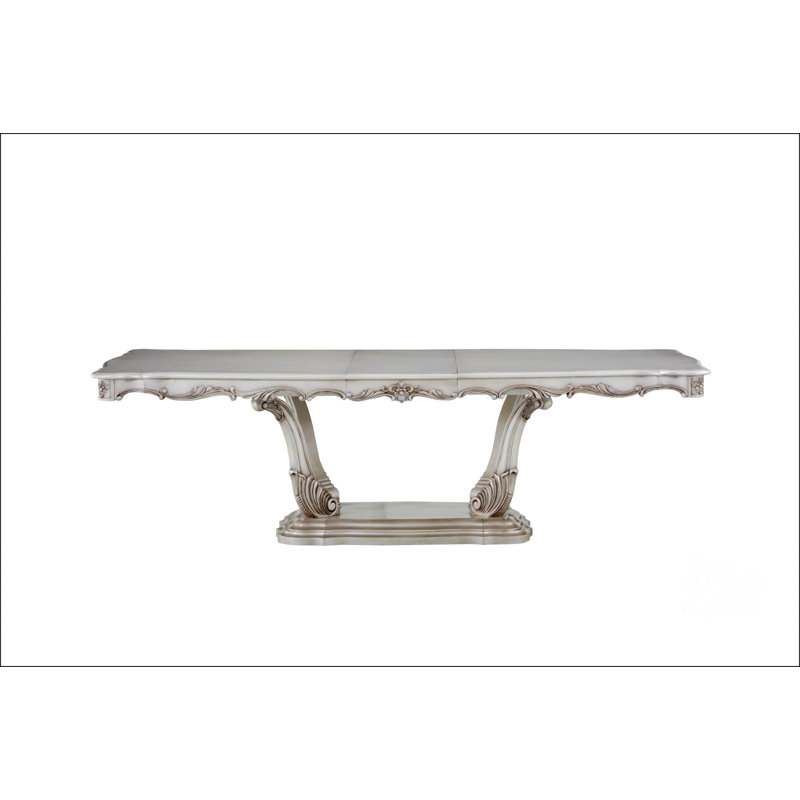 Table de salle à manger Golden Ivory Finish