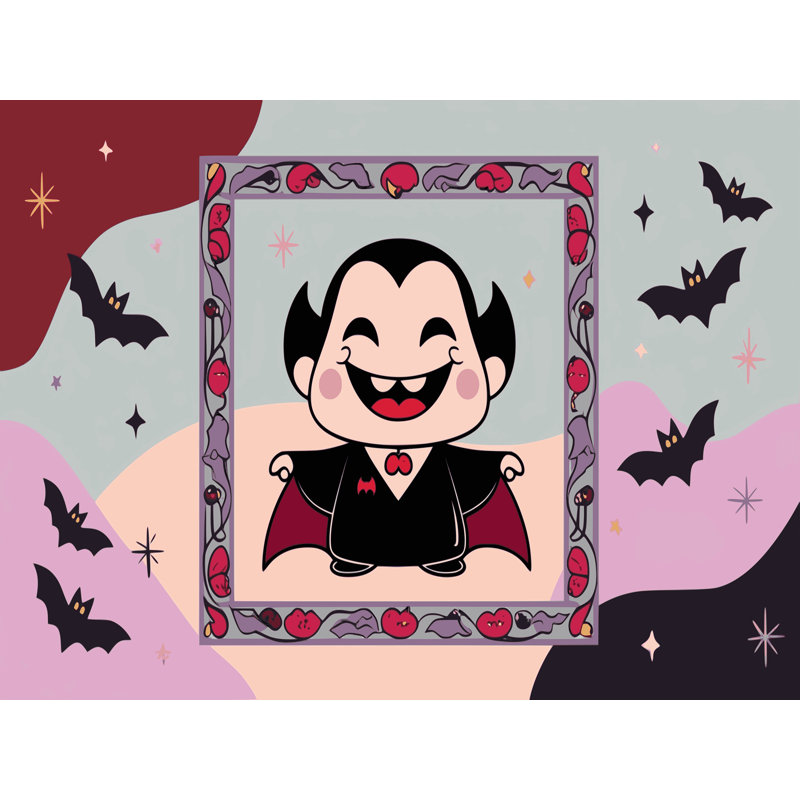 Tapis de vacances d'Halloween The Holiday Aisle®, Rectangle 5 pi x 7 pi