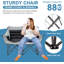 Chaise de camping double surdimensionnée Glena, chaise de camping double pour 2 personnes entièrement rembourrée avec sac de transport-1974596431