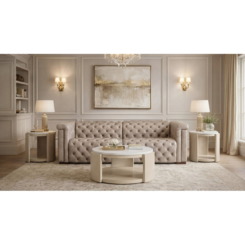 Savion 89" Leather Reversible Reclining Sofa